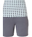 ladies homewear-short set with straps 'symmetrical elegant diamonds & 60's circles'
