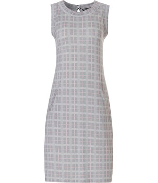 Pastunette Deluxe ladies night & homewear sleeveless dress 'checkered blocks of style'