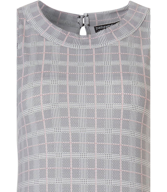 'checkered blocks of style' ladies night & homewear sleeveless dress