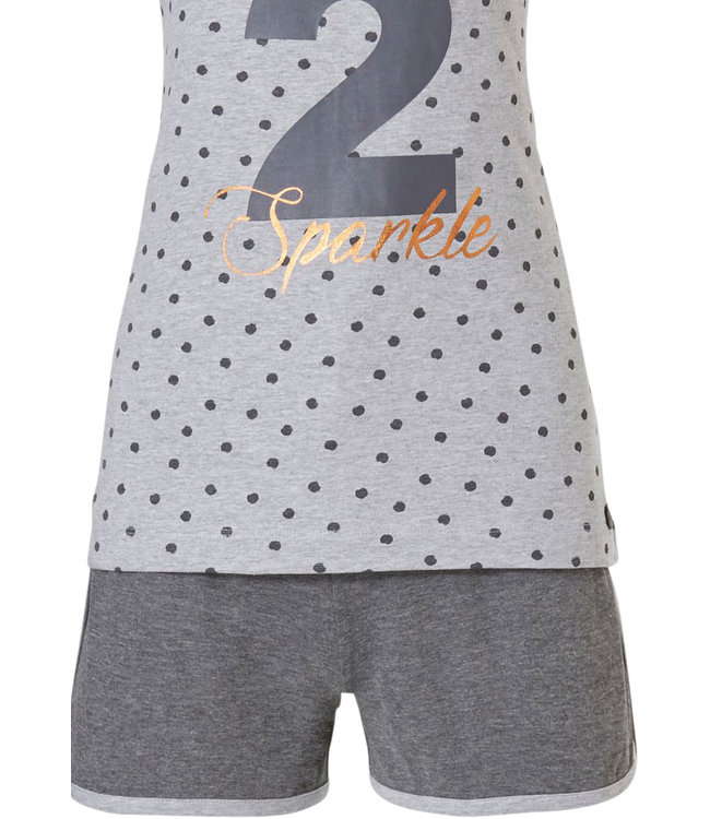 ladies shorty set with spaghetti top 'BORN 2 Sparkle'