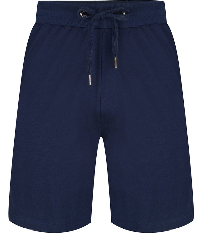 katoenen, korte pyjama broek voor heren met een elastische taille met aantrekkoord