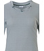 ladies sage green cotton pyjama set 'fine stripes & pretty neckline'