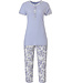 organic cotton short sleeve stripey pyjama set 'stripes & paisley dreams'
