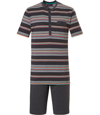 Pastunette for Men 'multi stripes' mens cotton shorty set