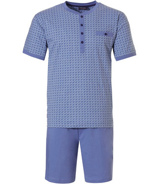 Pastunette for Men heren shorty set met knoopjes 'micro dots & cirkels'