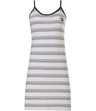 Rebelle stripey cotton spaghetti dress 'buzzy honeybees'