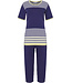 ladies short sleeve pyjama set 'horizontal eden stripes'