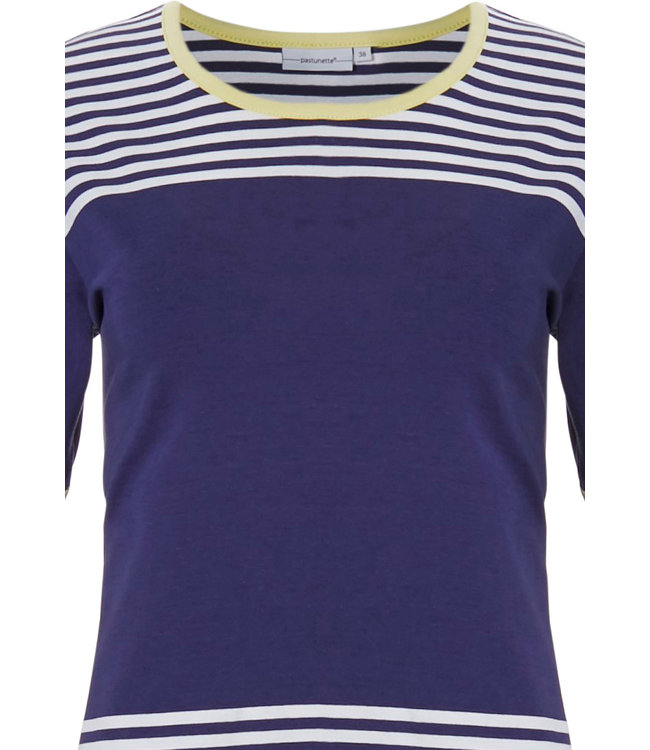 dames pyjama met korte mouwen 'horizontale eden strepen'