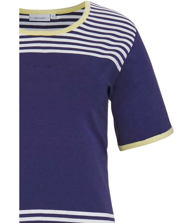 dames pyjama met korte mouwen 'horizontale eden strepen'