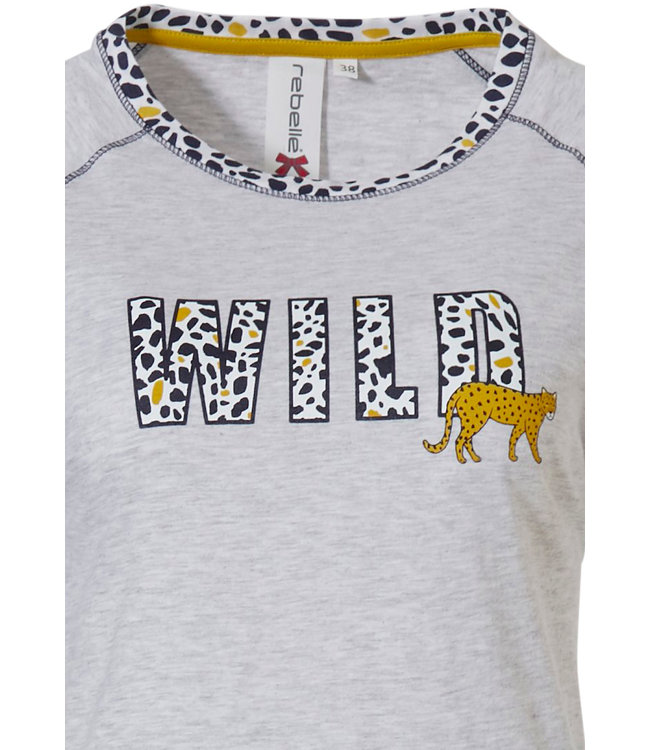 nachthemd met korte mouwen 'Go Wild Rebelle wildcat'
