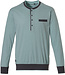 Mix & Match long sleeve, light green mens cotton top with 4 buttons