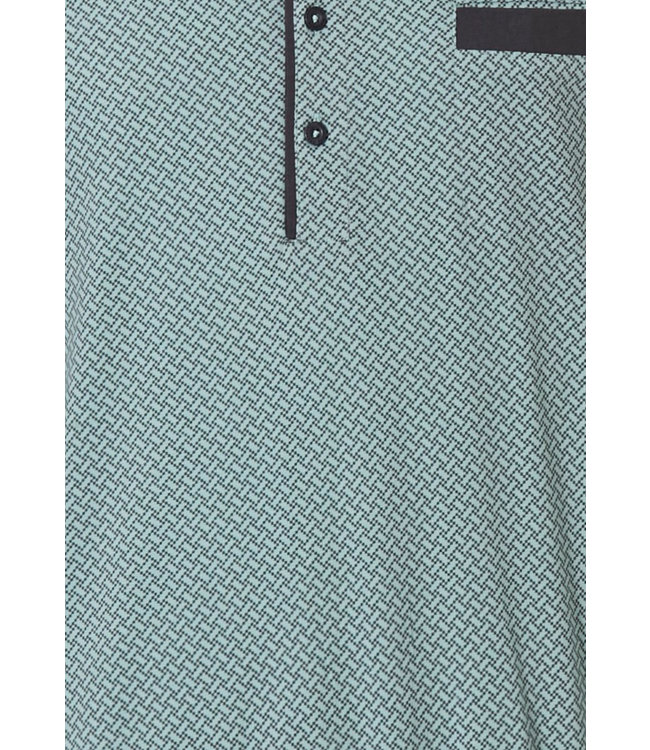 Mix & Match long sleeve, light green mens cotton top with 4 buttons