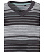 Mix & Match modern grey multi-striped men's long sleeved pyjama top