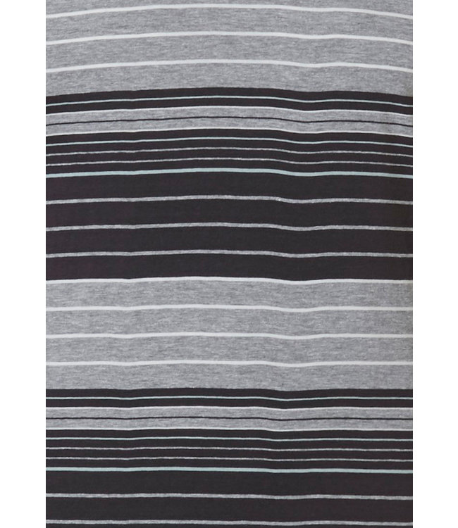 Mix & Match modern grey multi-striped men's long sleeved pyjama top