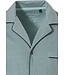 light green short sleeve mens full button cotton pyjama top 'link of bricks'