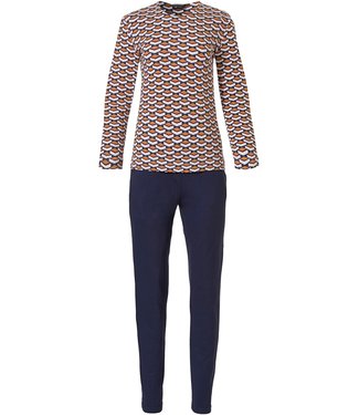 Pastunette Deluxe luxe pyjama met lange mouwen 'geometric macro art'