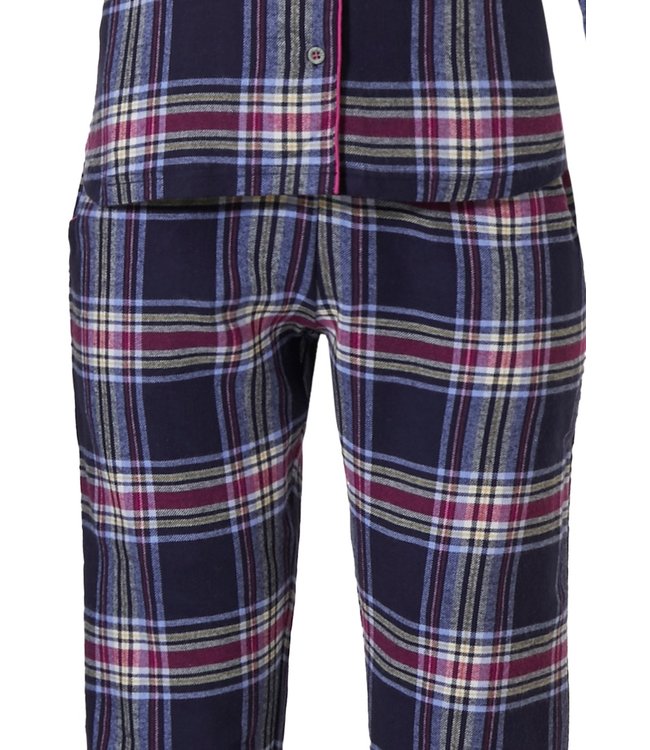 flanellen doorknoop pyjama 'cool trendy checks'