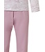 pink cotton interlock pyjama set with buttons 'feminine animal magic'