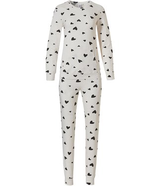 Rebelle pyjama met lange mouwen en kangoeroe zak '♥ loving hearts ♥'