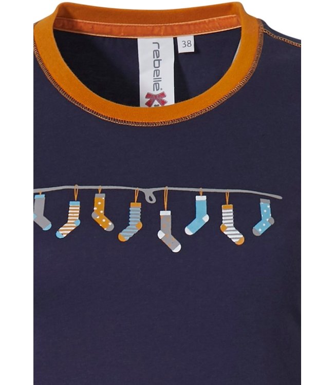 katoenen meisjesnachthemd 'socks crazy'