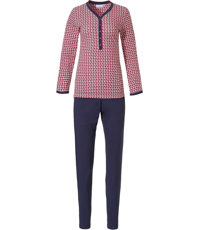 ladies long sleeve cotton pyjama set 'cube it fashion'