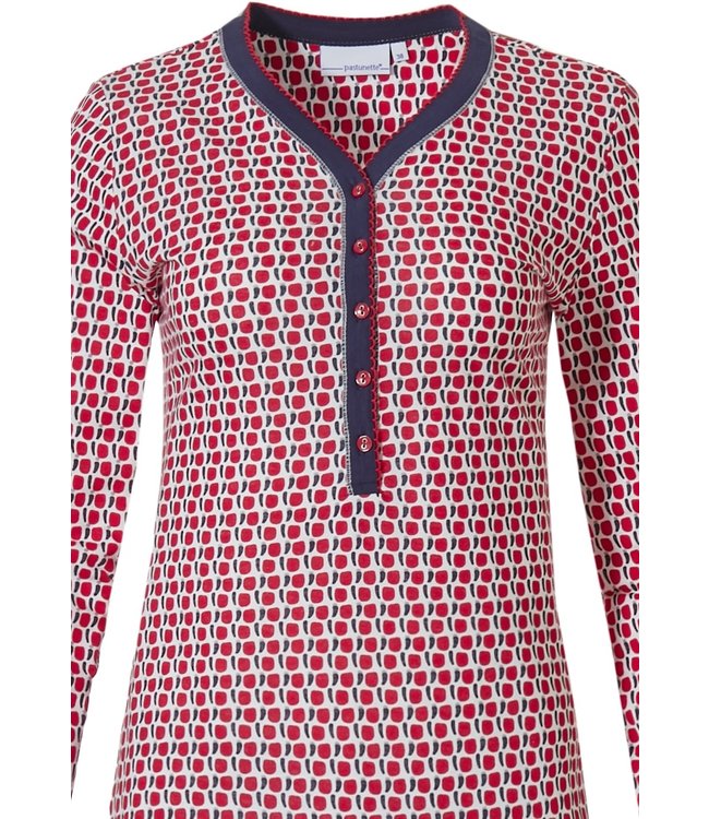 katoenen dames pyjama met knoopjes 'cube it fashion'