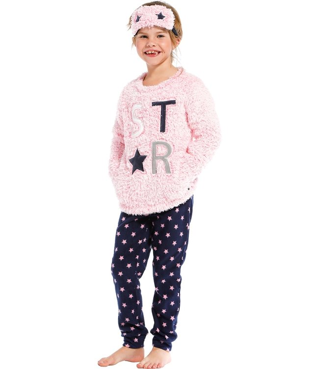 meisjes fleece home-lounge pak & oogmasker '★ be a star ★'