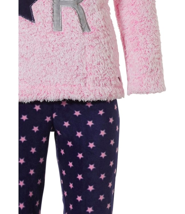 girls fleece home-lounge suit & eye-mask '★ be a star ★'