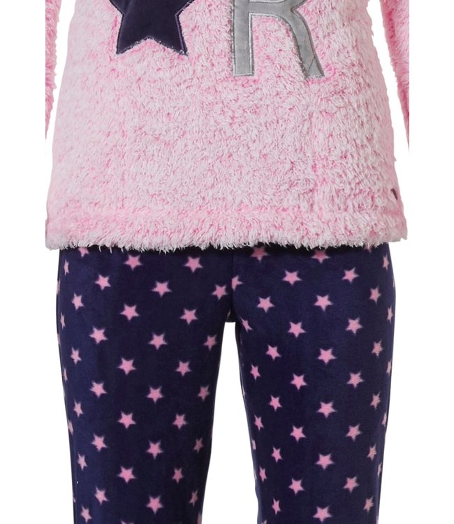 meisjes fleece home-lounge pak & oogmasker '★ be a star ★'