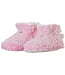 Rebelle zachte fleece enkelhoge sloffen 'fluffy pink'