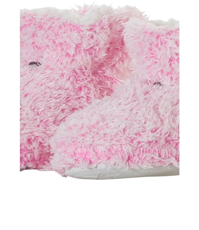 soft fleece ankle indoor boots 'fluffy pink'