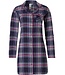 full button flannel nightshirt 'cool trendy checks'
