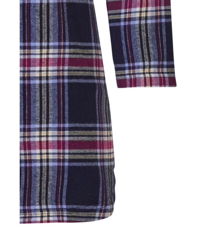 full button flannel nightshirt 'cool trendy checks'