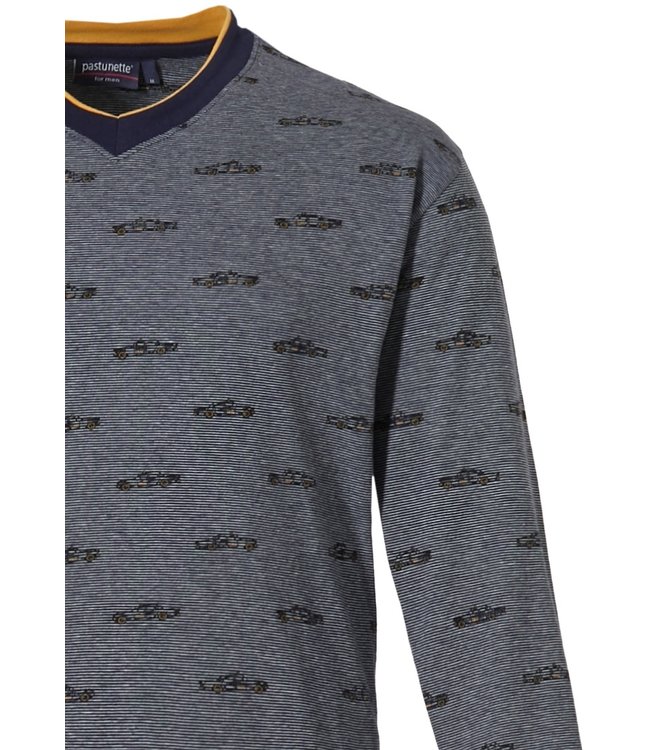 boy's cotton pyjama with cuffs 'crazy cabs'