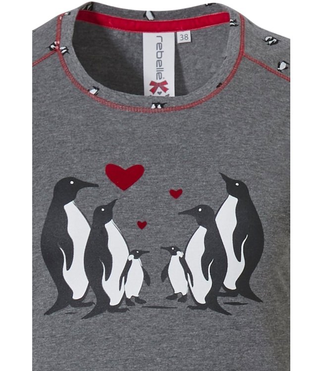 girls nightdress 'penguin family love ♥'