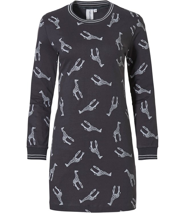 Rebelle cotton long sleeve nightdress 'mini giraffe'