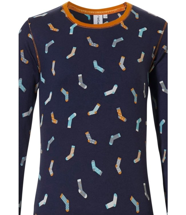 katoenen pyjama voor meisjes 'crazy socks'