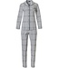 Pastunette Deluxe cotton-polyester full button pyjama 'checks in style'