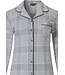 katoen-polyester doorknoop damespyjama 'checks in style'