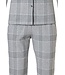 katoen-polyester doorknoop damespyjama 'checks in style'