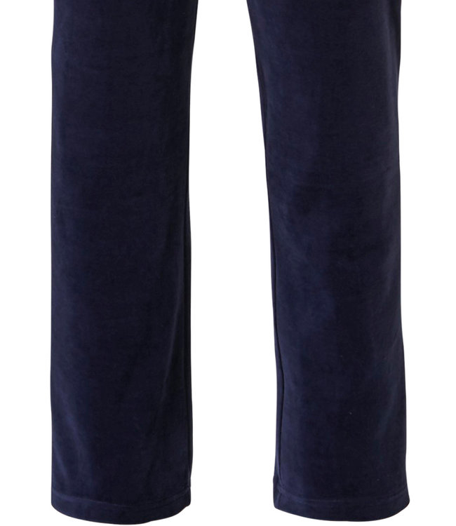 men's dark blue terry lounge homesuit with full zip 'a little bit sporty'