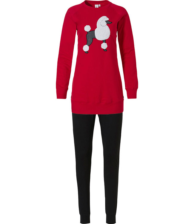 Rebelle lounge-stijl pyjama 'fluffy posh poodle'