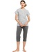 stripey short sleeve pyjama 'by the seashore'
