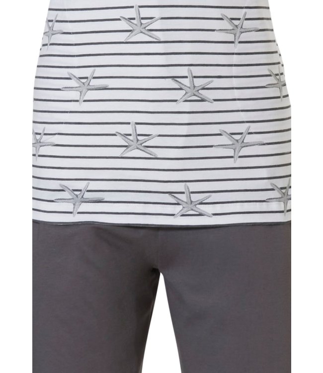 stripey short sleeve pyjama 'by the seashore'