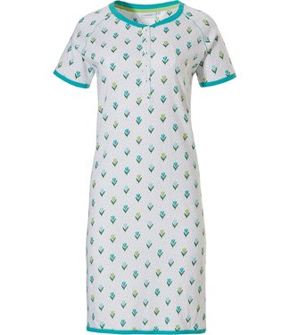 Pastunette short sleeve cotton  nightdress 'little tulips & dots'