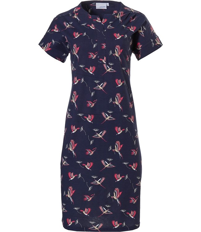 cotton short sleeve nightdress 'birds & wishes'