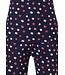 dark blue cotton 3/4 pyjama set 'just dotty'