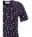 dark blue cotton 3/4 pyjama set 'just dotty'