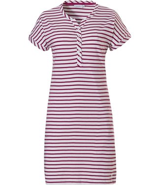 Pastunette stripey cotton nightdress 'raspberry pink stripes'