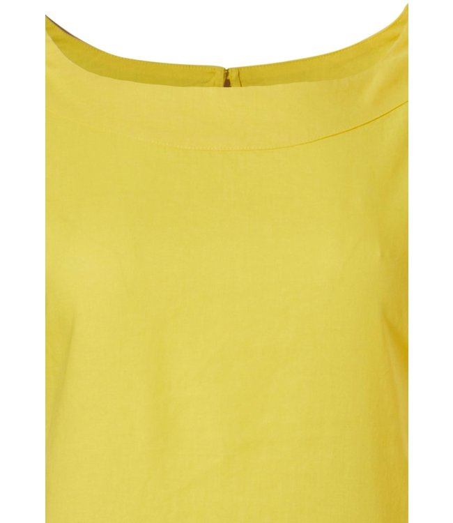 geweven jurk met korte mouwen en zakken 'sunny day'